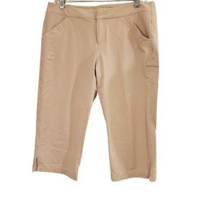 Like New Under Armour Longer Length Tan Outdoor / Golf Shorts Size 10